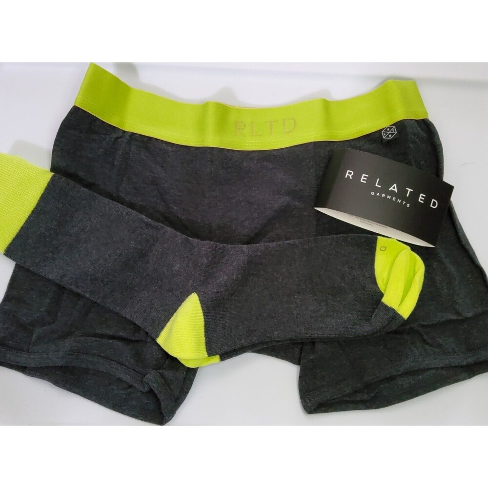 Lot of 3 Packs-Related Garments RLTD Men’s Boxer Briefs Socks Set Size S (30-32)